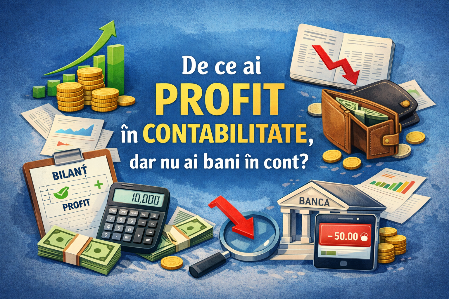 profit în contabilitate dar nu ai bani în cont